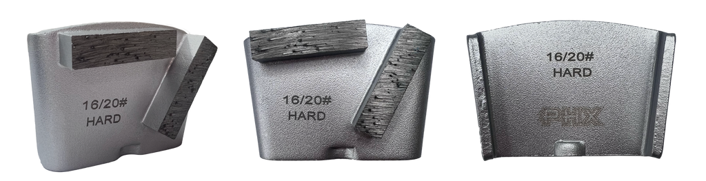 BHTC-16H2: 12 x Hard style HTC 16 grit 2 segments