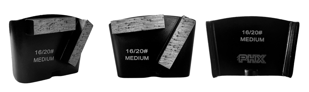 BHTC-16M2: 12 x Medium style HTC 16 grit 2 segments