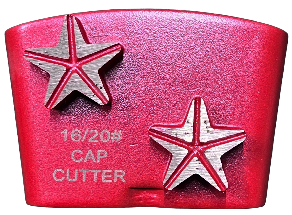 BHTC-STAR2: 12 x HTC 16 grit Cap Cutter, 2 segments