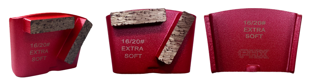 BHTC-16XS2: 12 x Extra-Soft style HTC 16 grit 2 segments