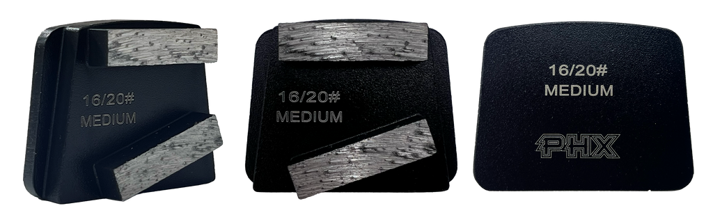 B16M2RT: 9 x Medium 16 Grit 2 Seg. Rect. Premium