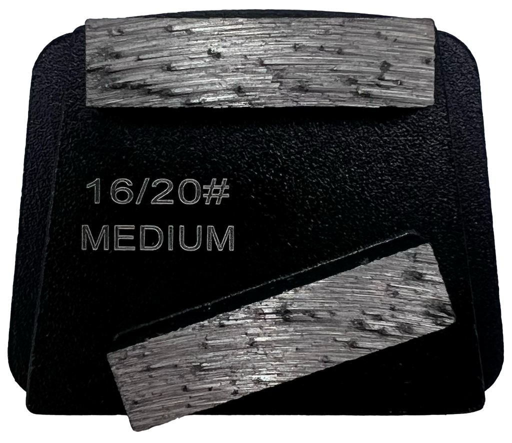 B12-16M2RT: 4 x Medium 16 Grit 2 Seg. Premium