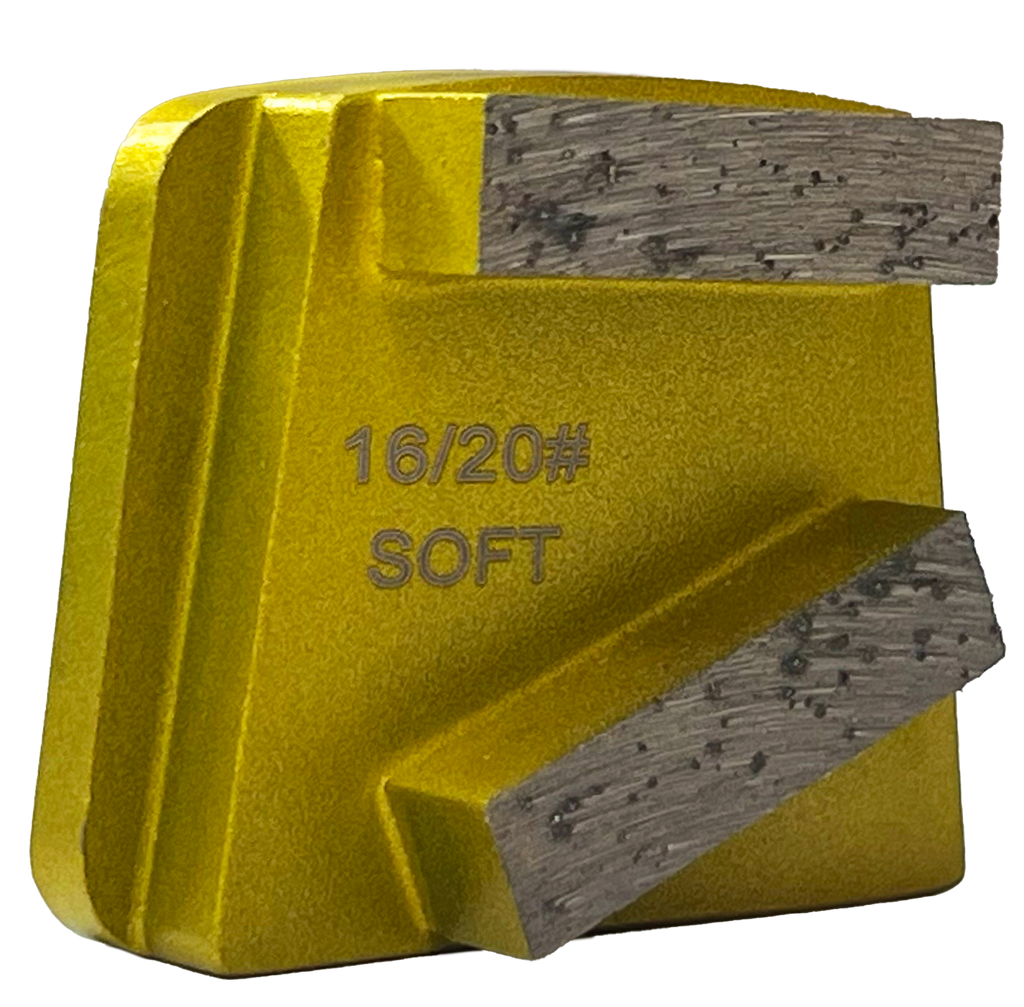 BHTG-16S2: 12 x Soft HTG 16 grit 2 segments