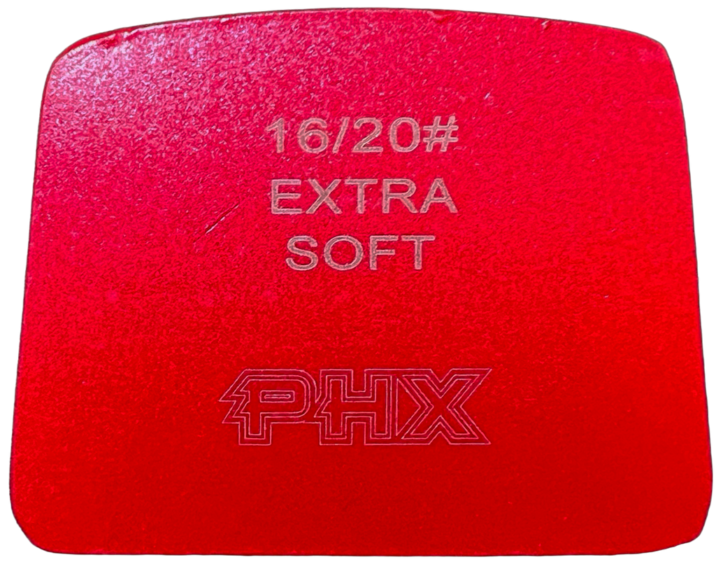 B12-16XS2RT	: 4 x Extra Soft 16 Grit 2 Seg. Premium