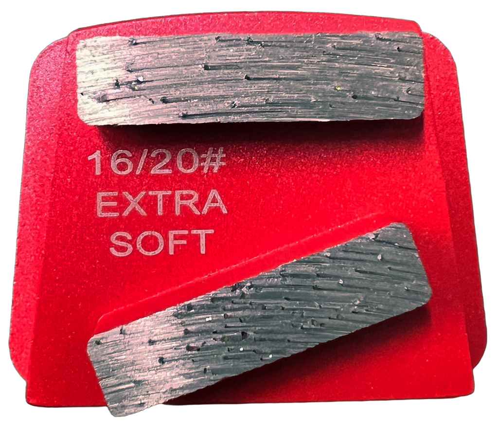 B12-16XS2RT	: 4 x Extra Soft 16 Grit 2 Seg. Premium