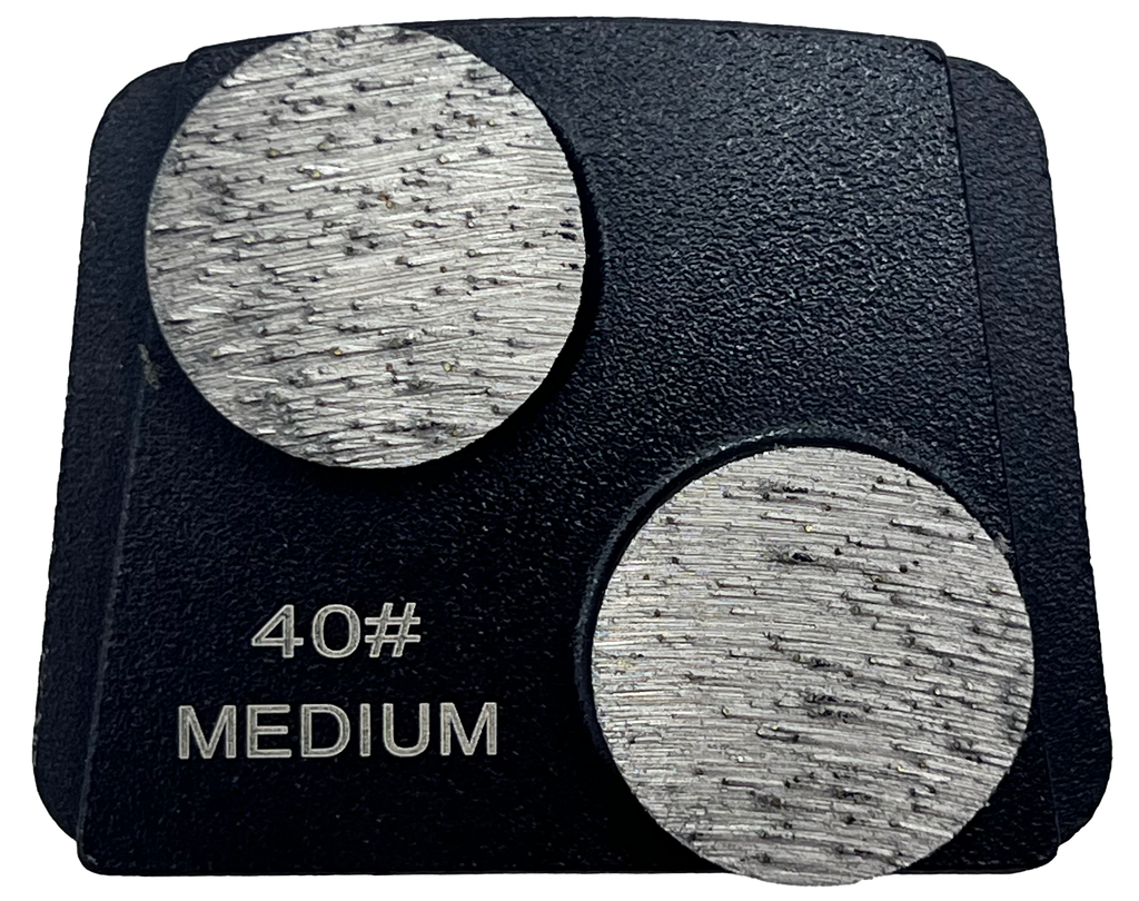 B40M2RT: 9 x 40 Grit medium 2 seg. Premium