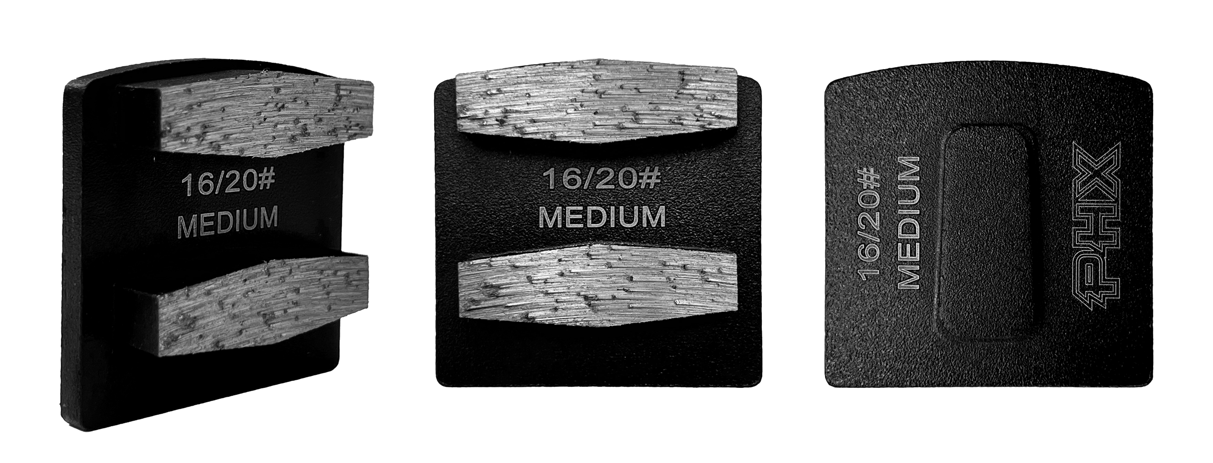 BHUSQ-16M2: 9 x Medium, 16 grit 2 segments