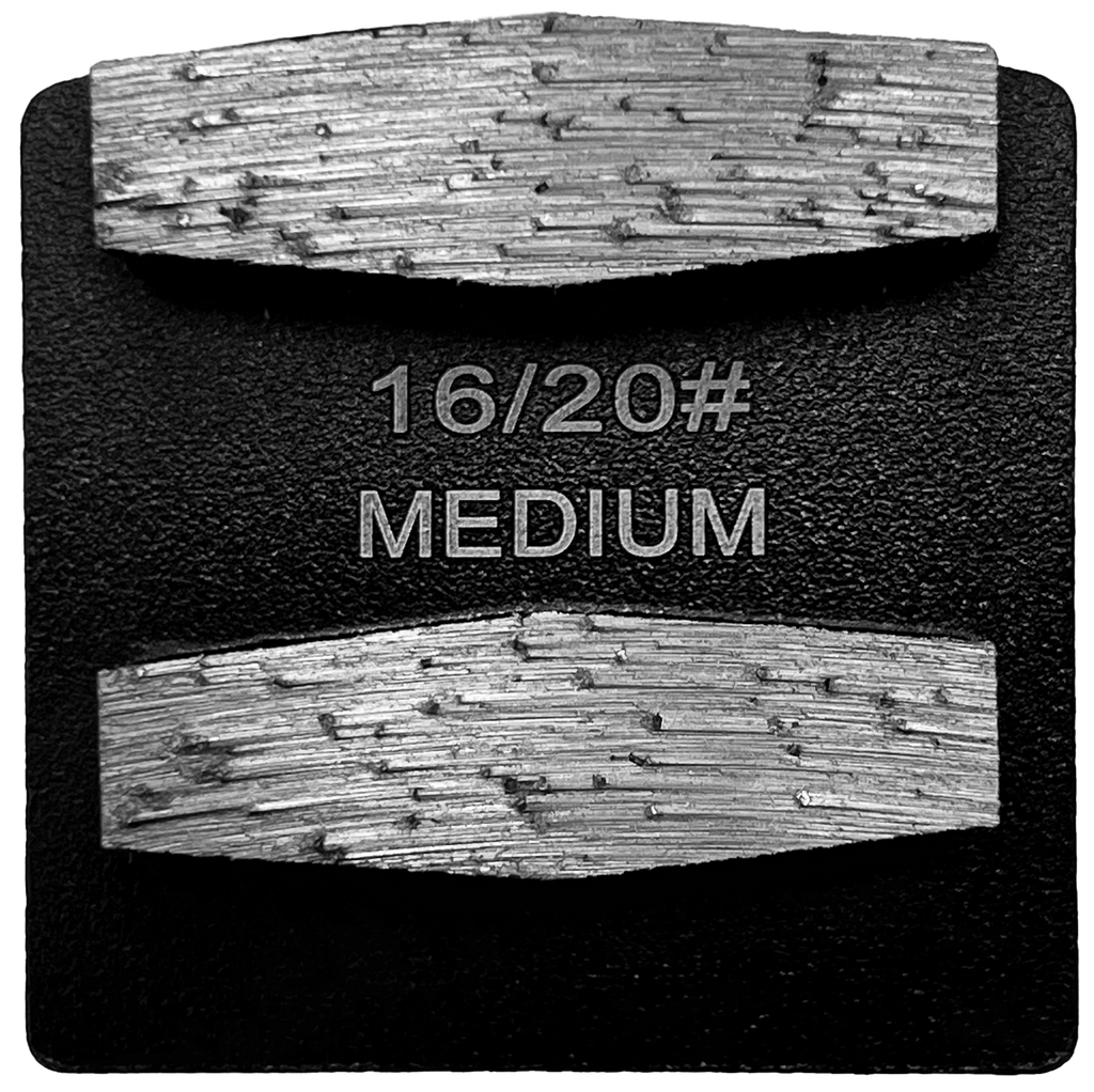 BHUSQ-16M2: 9 x Medium, 16 grit 2 segments