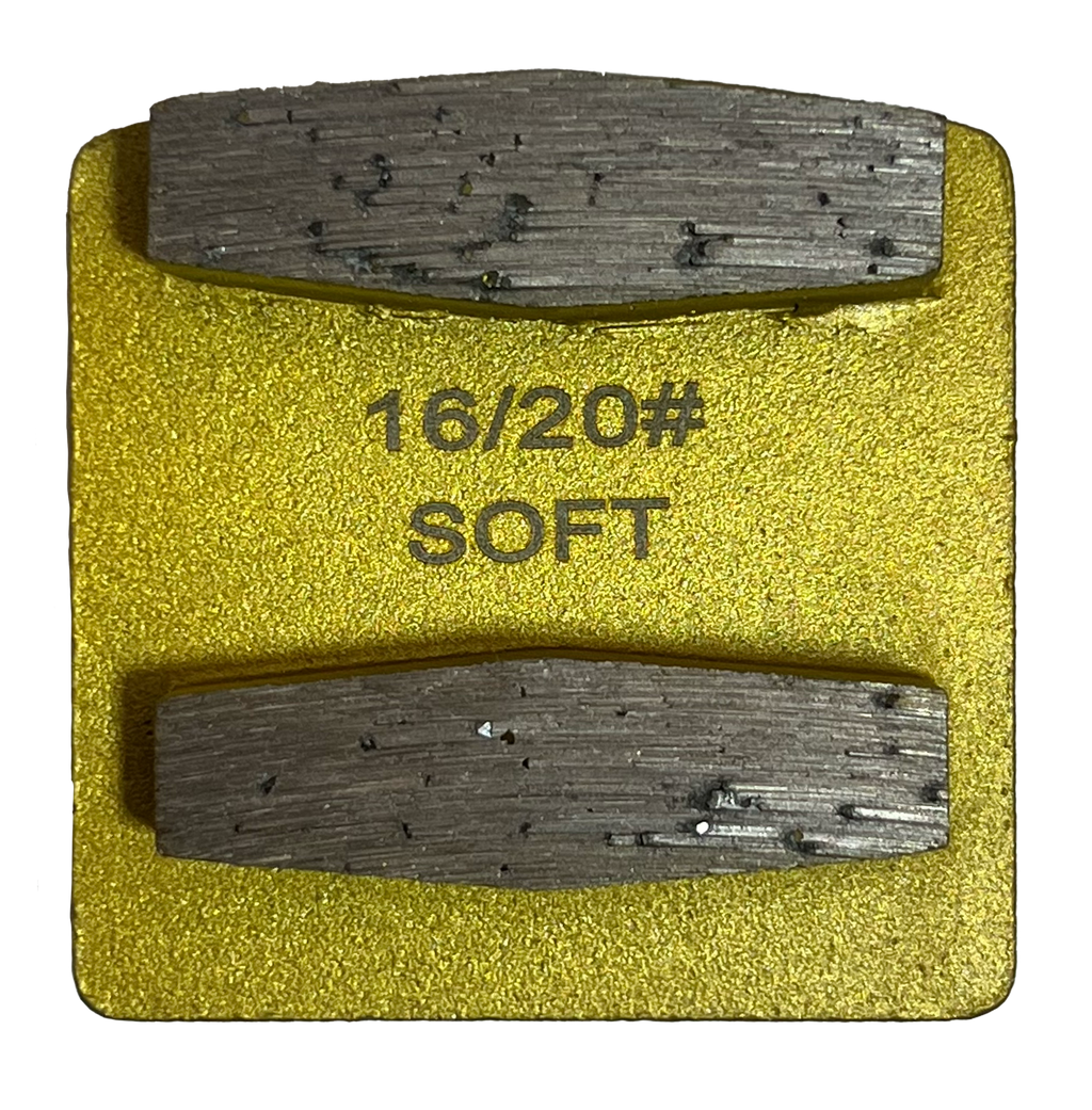 BHUSQ-16S2: 9 x Soft, 16 grit 2 segments