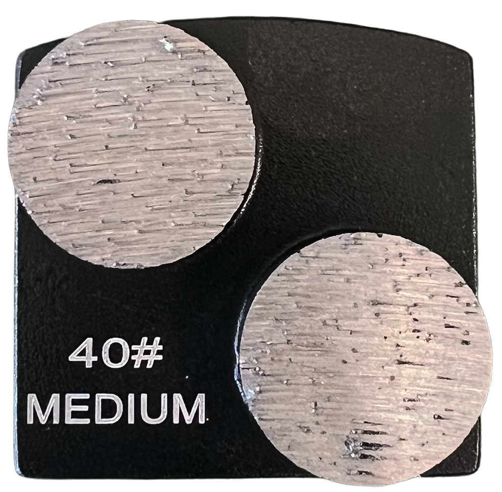 BHUSQ-40M2: 9 x Medium style husqvarna 40 grit 2 segments