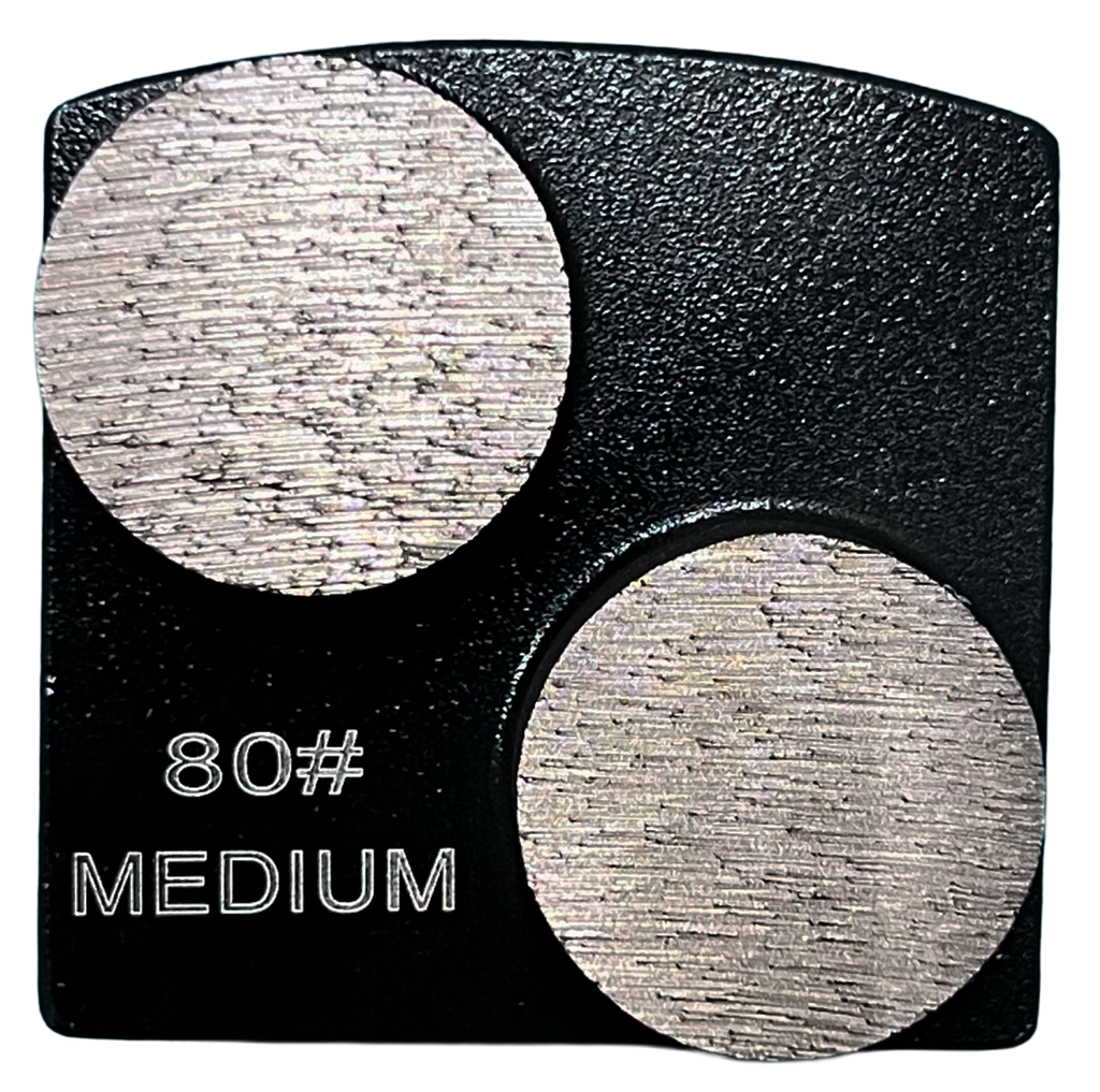 BHUSQ-80M2: 9 x Medium style husqvarna 80 grit 2 segments