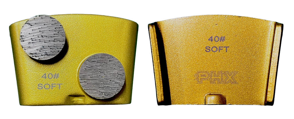 BHTC-40S2: 12 x Soft style HTC 40 grit 2 segments