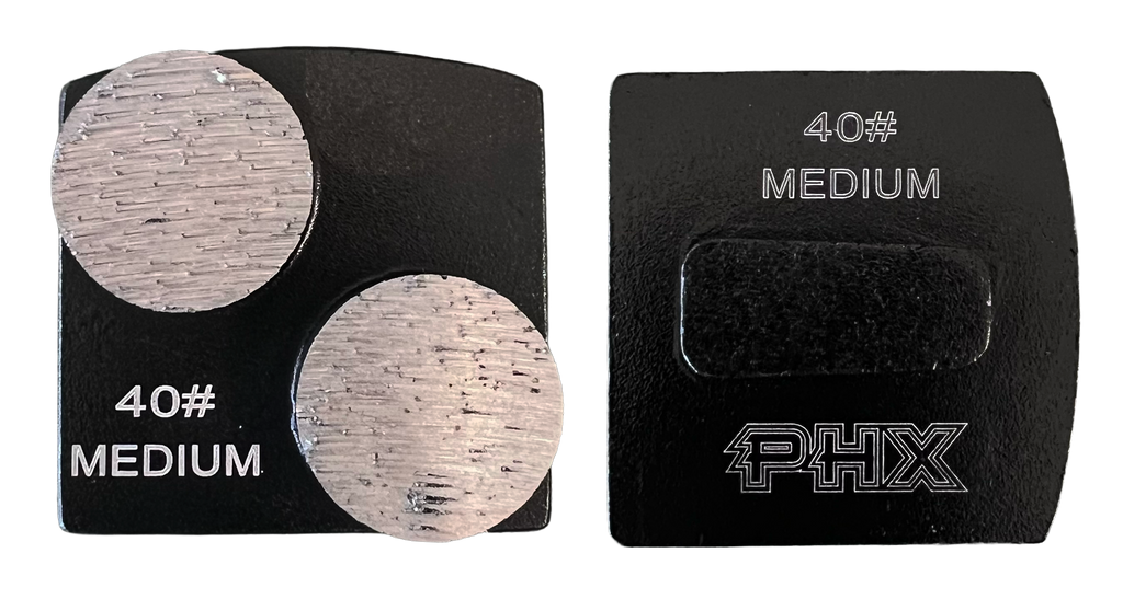 BHUSQ-40M2: 9 x Medium style husqvarna 40 grit 2 segments