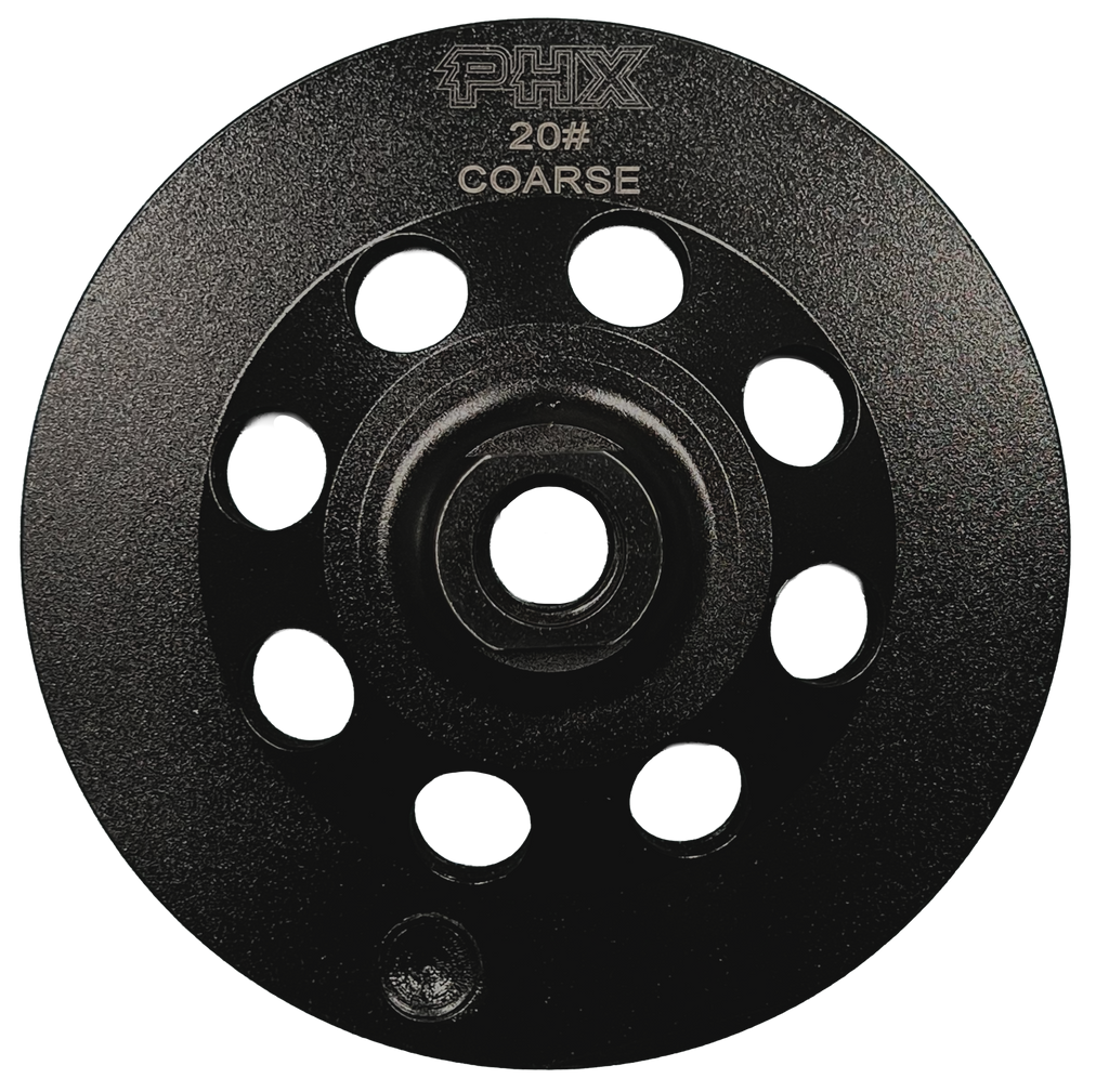 CW503: 5" Arrow Cup Wheel,20#, Threaded