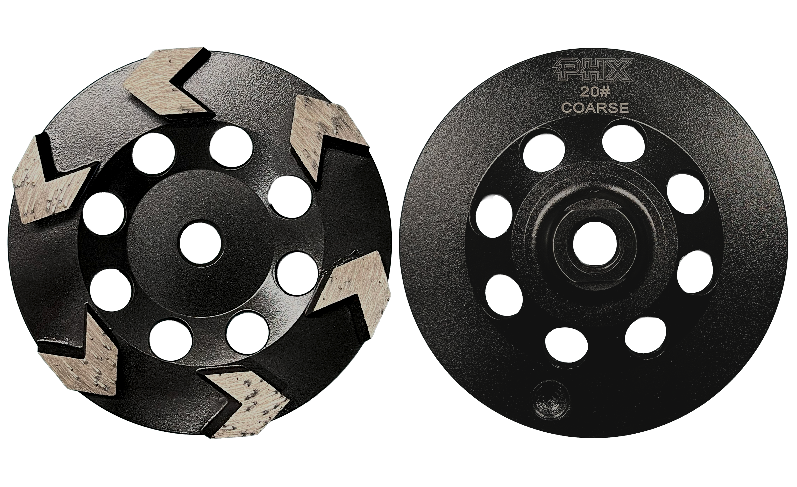 CW503: 5" Arrow Cup Wheel,20#, Threaded