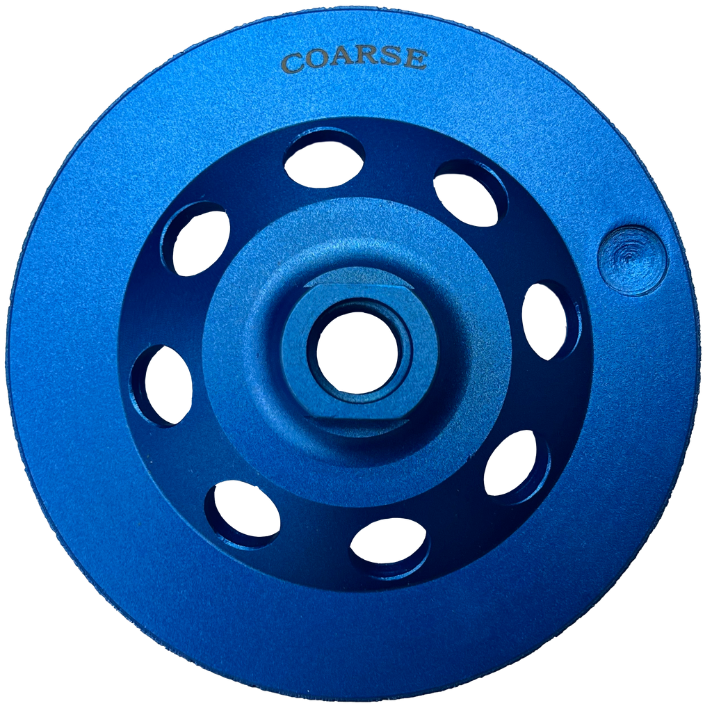 CW504: 5" Turbo Cup Wheel,20#, Coarse, Threaded
