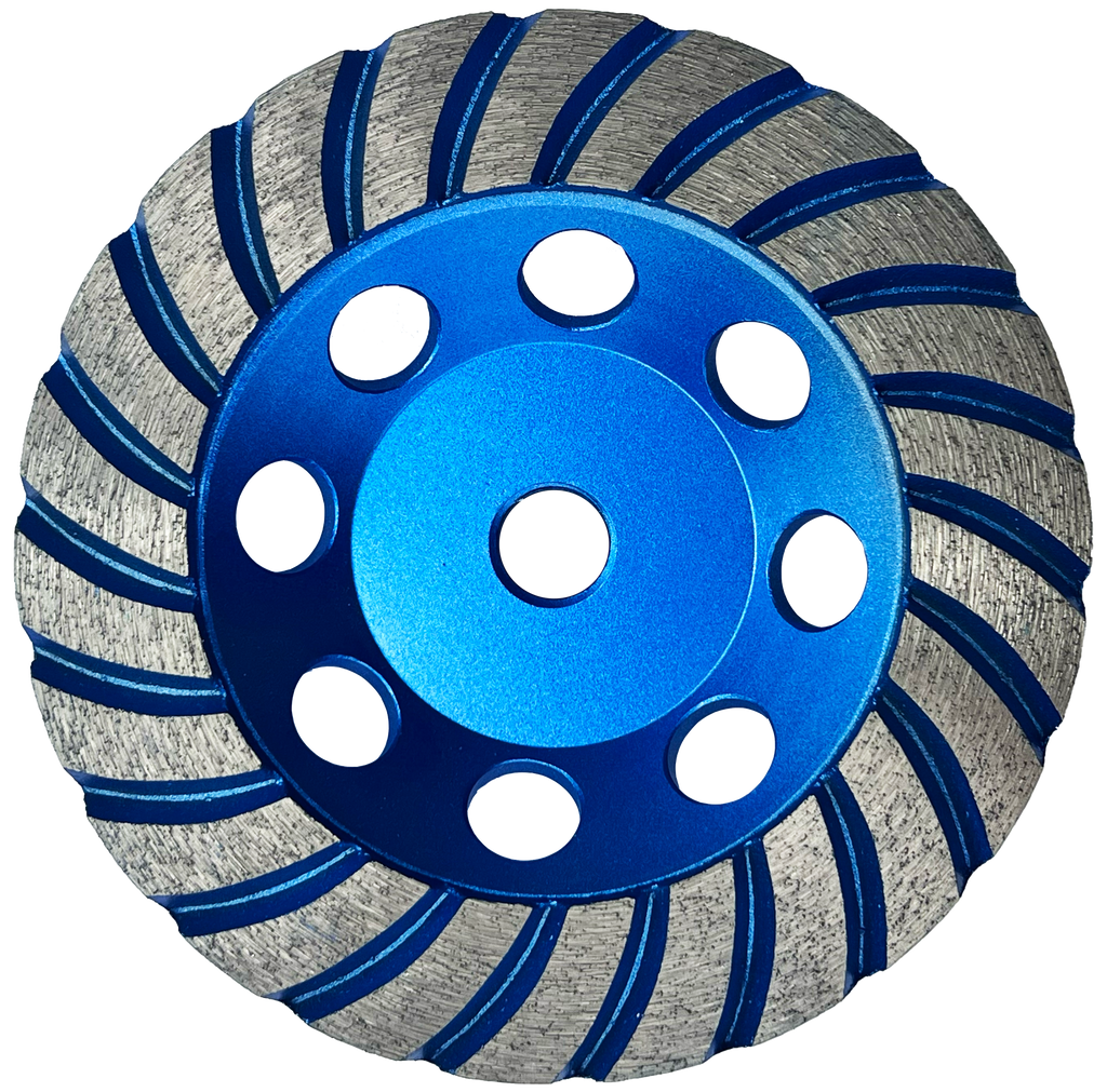 CW504: 5" Turbo Cup Wheel,20#, Coarse, Threaded