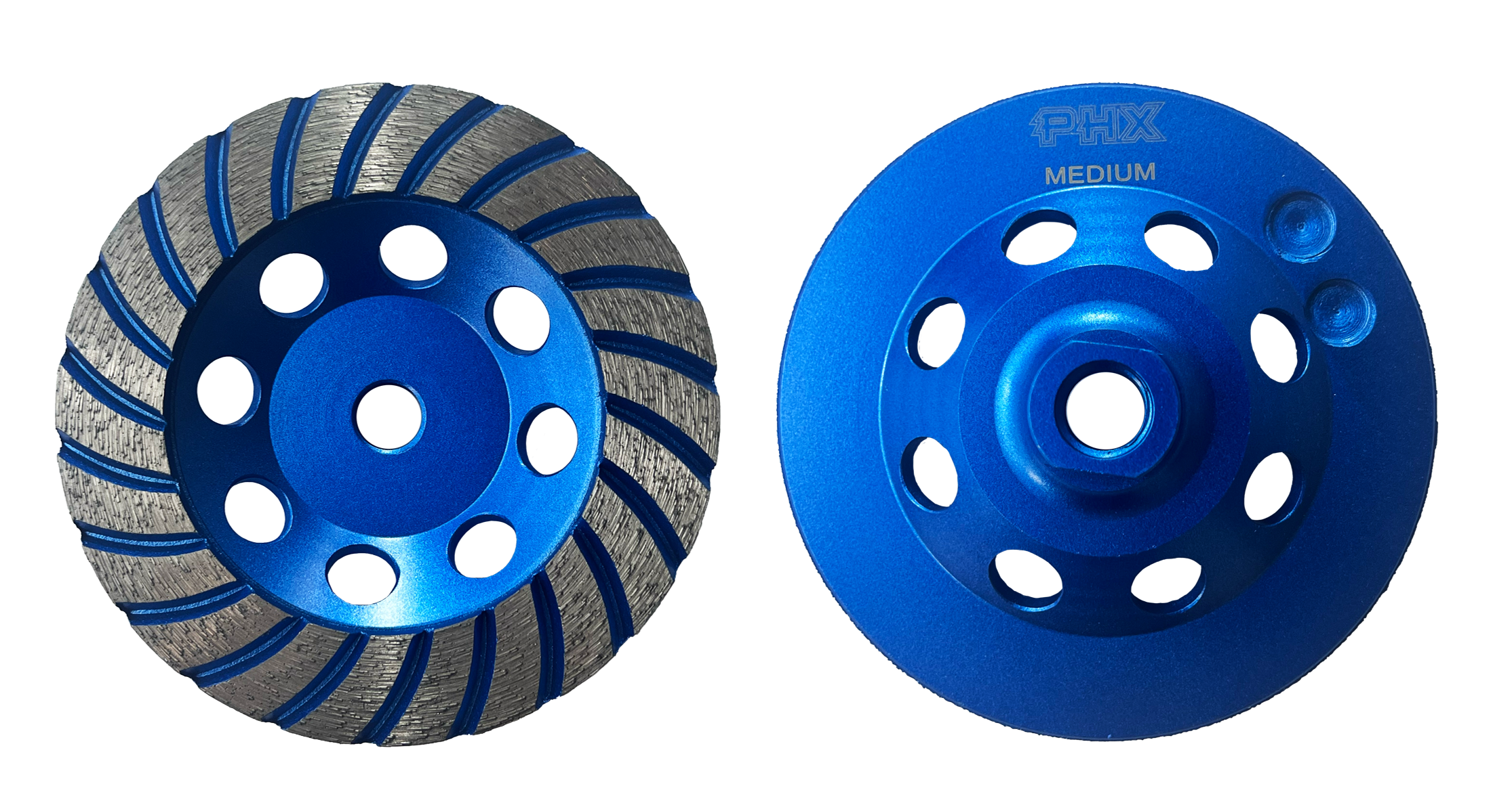 CW505: 5" Turbo Cup Wheel,40/50#, Medium, Threaded