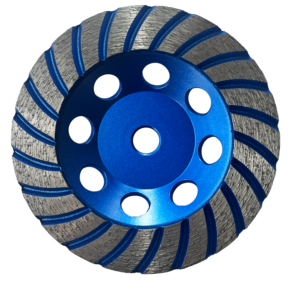 CW505: 5" Turbo Cup Wheel,40/50#, Medium, Threaded