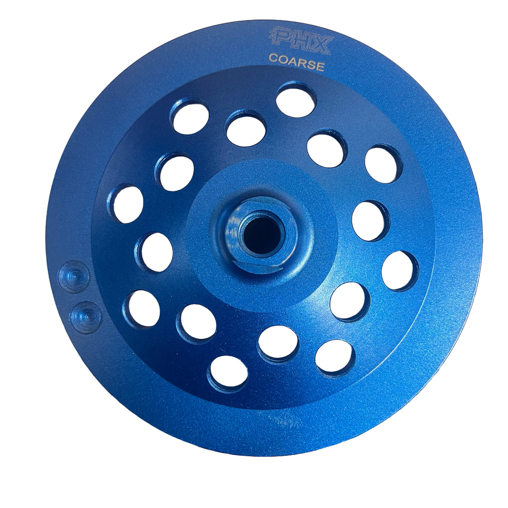 CW712: 7" Turbo Cup Wheel, 40/50#, Medium,5/8"-11 Thread