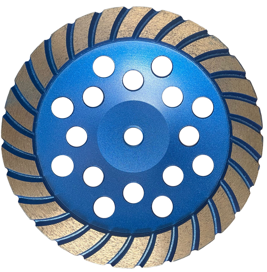 CW713: 7" Turbo Cup Wheel, 80/100#,Fine,5/8"-11 Thread