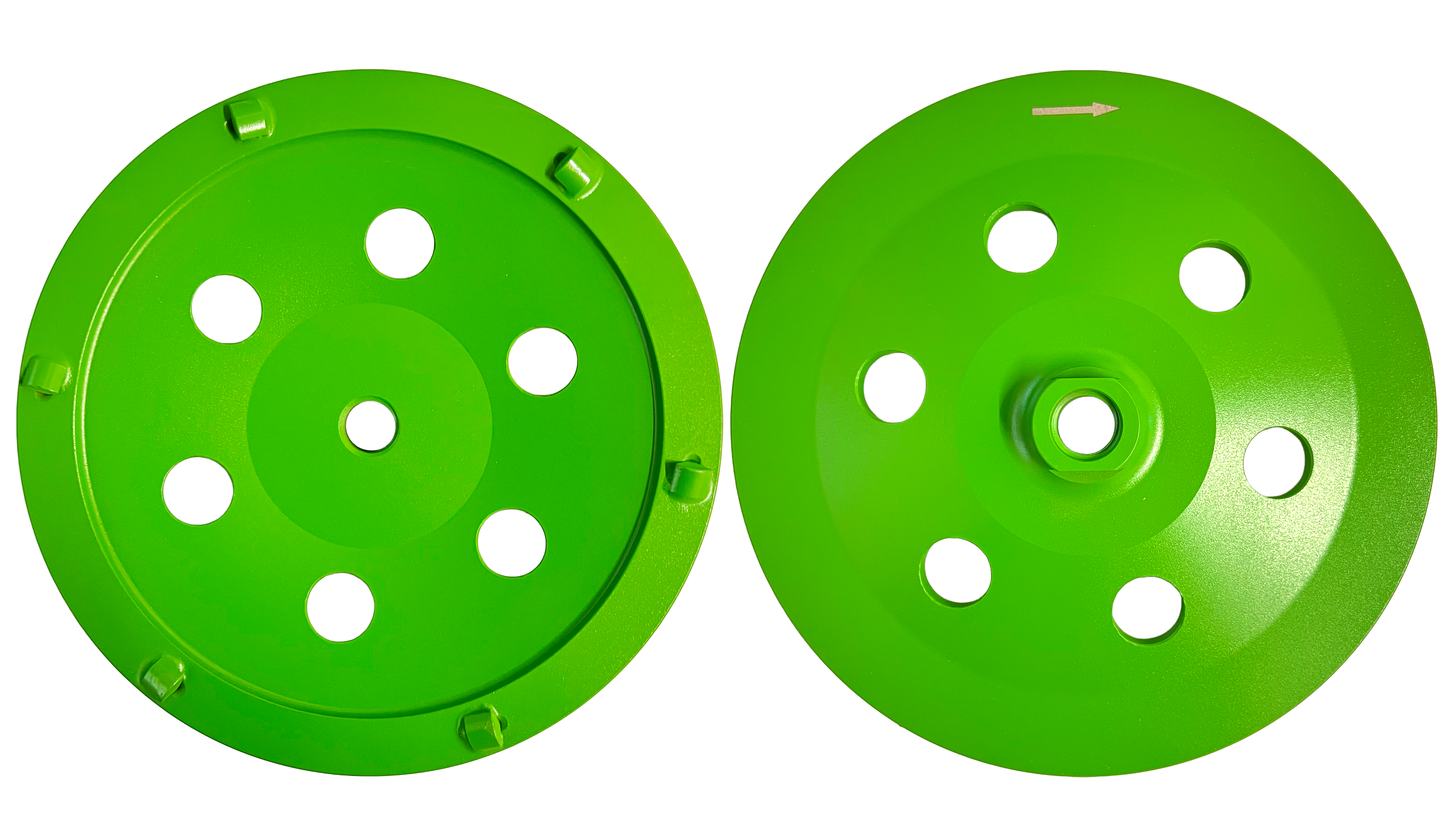 CW702: 7" PCD Cup Wheel,6 x Quarter PCD segments, Threaded