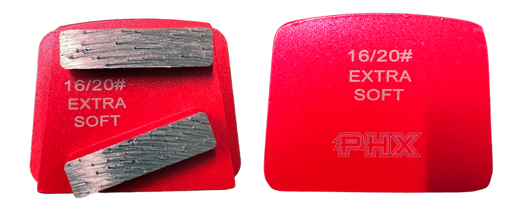 B12-16XS2RT	: 4 x Extra Soft 16 Grit 2 Seg. Premium