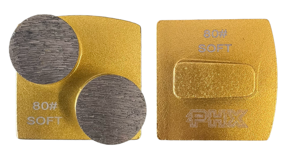 BHUSQ-80S2: 9 x Soft, 80 grit 2 segments